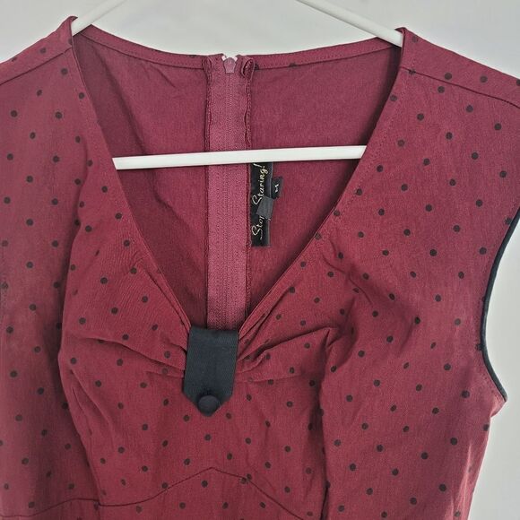 Stop Staring red and black rockabilly dress - Picture 6 of 8